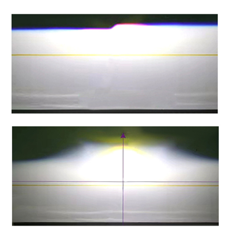 P02 lente de doble luz LED delantero de automóvil 65W de alta potencia condensador súper brillante