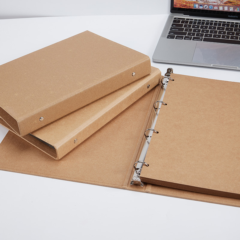 Cáscara de papel Kraft A4 material de archivo cáscara dura DIY graffiti Bloc de notas retro B5 de hojas sueltas libro A5 carpeta