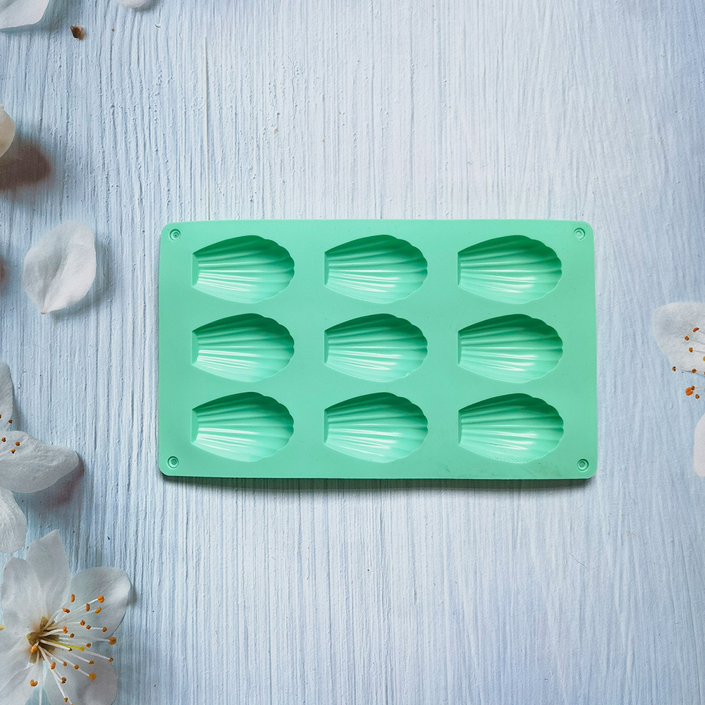 9 conchas de chocolate 9 molde de silicona pastel helado pudín molde de postre jabón utensilios