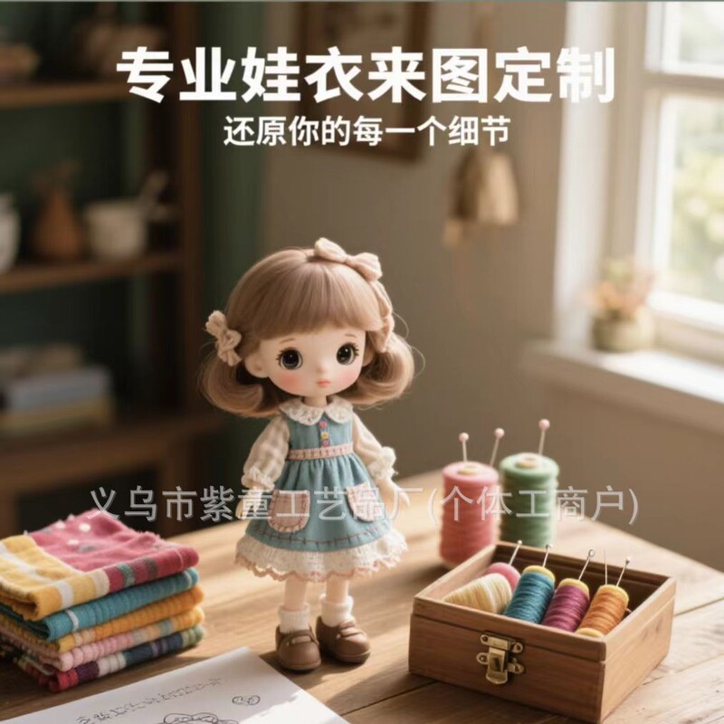 Custom-Made Doll Clothes for Bjd Cotton Dolls, Labubu Outfits, Crying Doll Clothes, Sample Potato Doll Clothes, Plush Wholesale