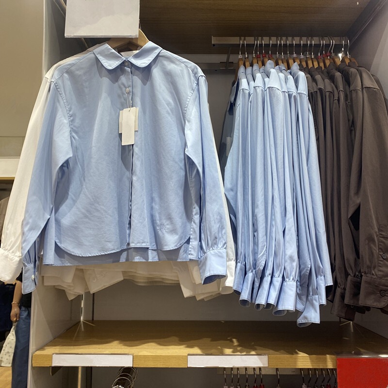 Cotton striped lantern sleeve shirt/long sleeve women's shirt air conditioning shirt R489509 489427 488560 Cotton striped lantern sleeve shirt/long sleeve women's shirt air conditioning shirt R489509 489427 488560