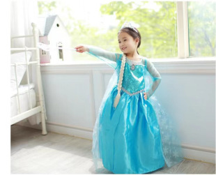 2023 Summer New Frozen Dress Princess Aisha Dress Girls Dress Children Dress Wholesale