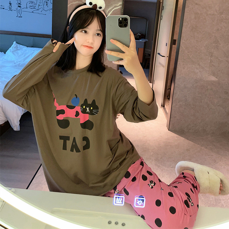 리지캣 2색 더블롱 브라운