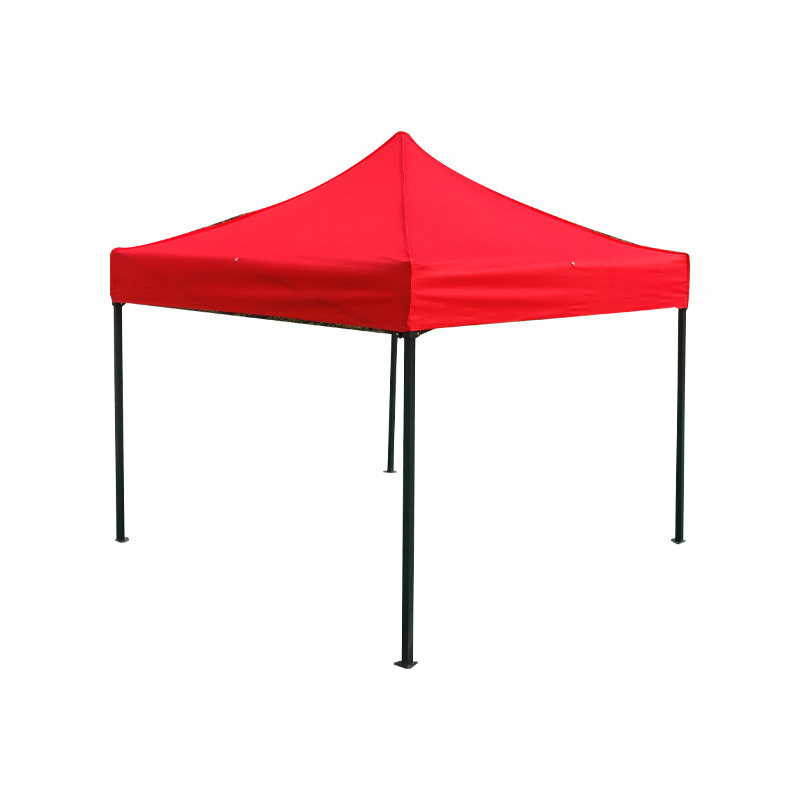 Carpa de publicidad de cuatro esquinas al aire libre 2*2M carpa de cuatro patas soporte de acero negro sombrilla dosel impresión LOGO