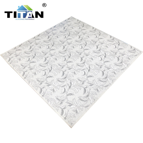 Azulejos De Techo De Yeso De Pvc vinilo plástico 2*2 yeso Pvc techo