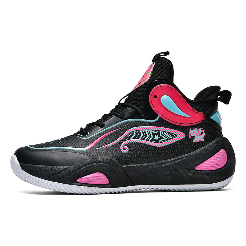 Zapatillas de Baloncesto para Jóvenes Caucho Antideslizante Amortiguación para Canchas Múltiples
