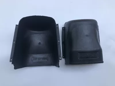 Men's Motorcycle Modified Thickened Front: Motorcycle bumper - two-black-storage-boxes