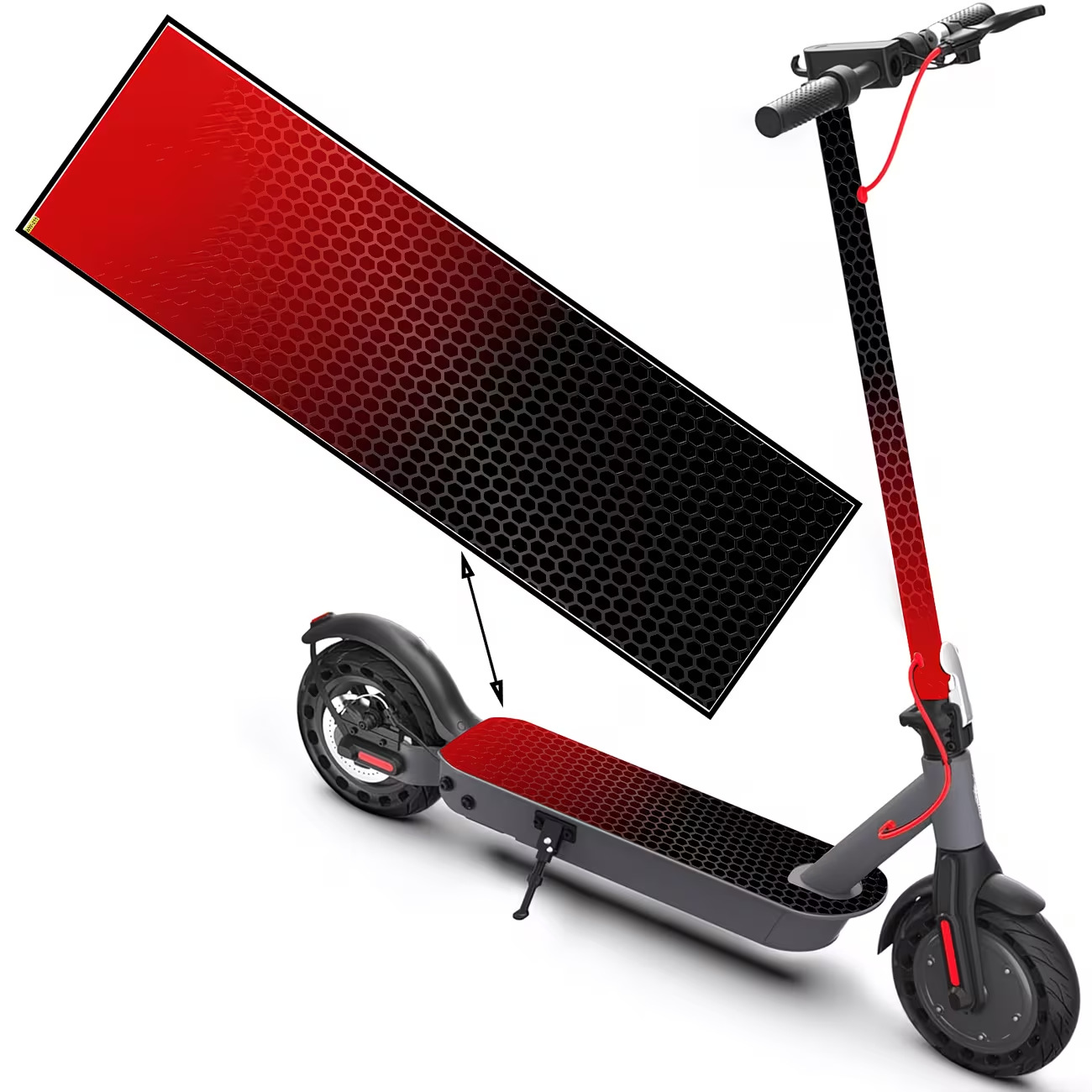 Foreign Trade Outdoor Scooter Foot Pads, Thickened Anti-Slip and Scratch-Resistant Foot Pads, Easy to Clean, Direct Sales from the Manufacturer, Wholesale and Dropshipping