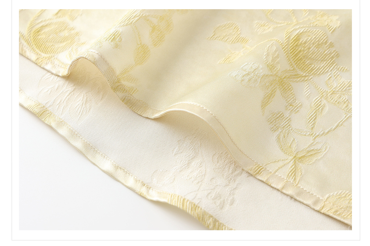 Áo vest không tay cổ đứng họa tiết jacquard phong cách tân cổ điển mùa hè 2026 — Màu hồng, Màu mơ chi tiết 13