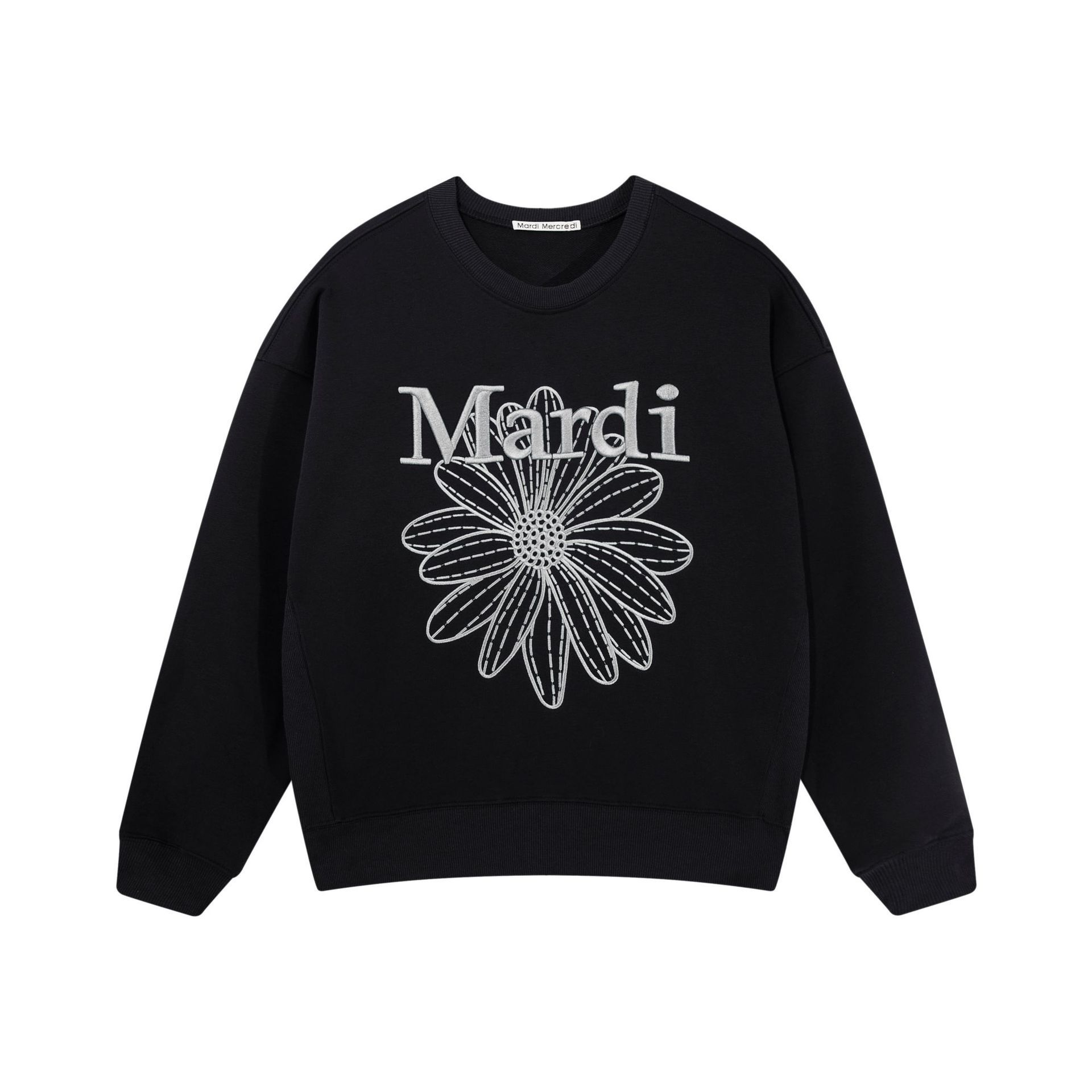 Embroidered black/silver / One size fits all