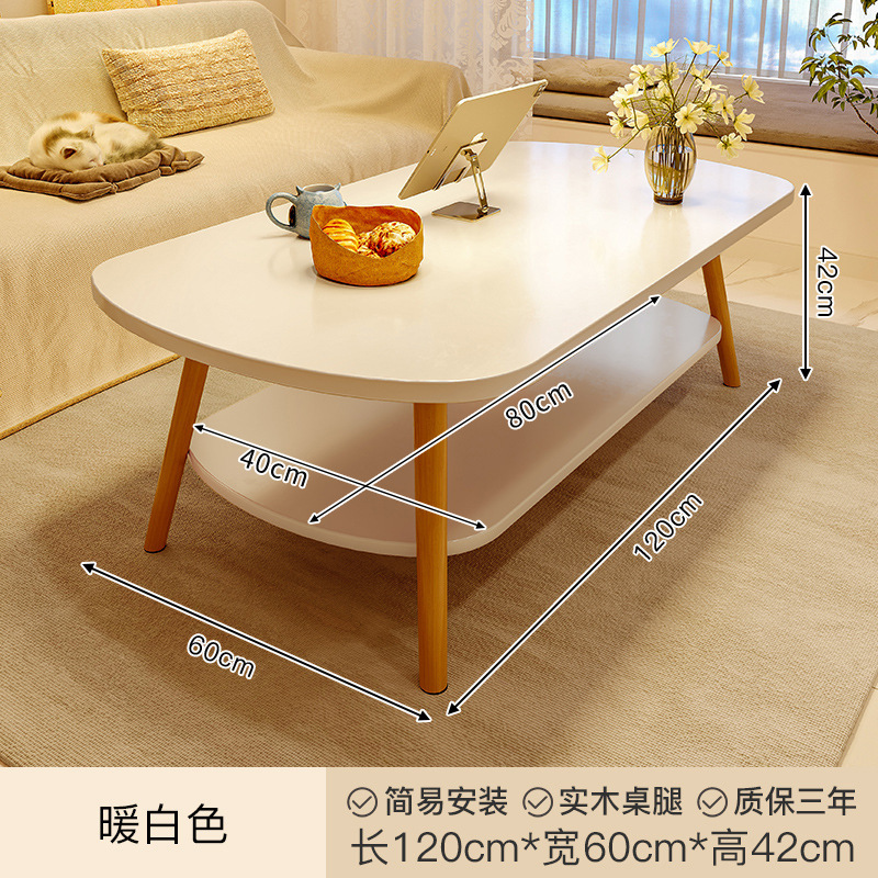 Mesa de café sala de estar hogar mesa Simple sofá moderno simple mesa auxiliar Nordic pequeño apartamento balcón mesa de té pequeña mesa redonda