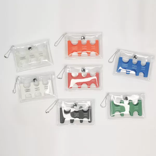 Japanese Coin Clip Coin Storage Bag Portable Small Bag Japanese Currency Classification Coin Purse Travel Pvc Transparent Card Holder