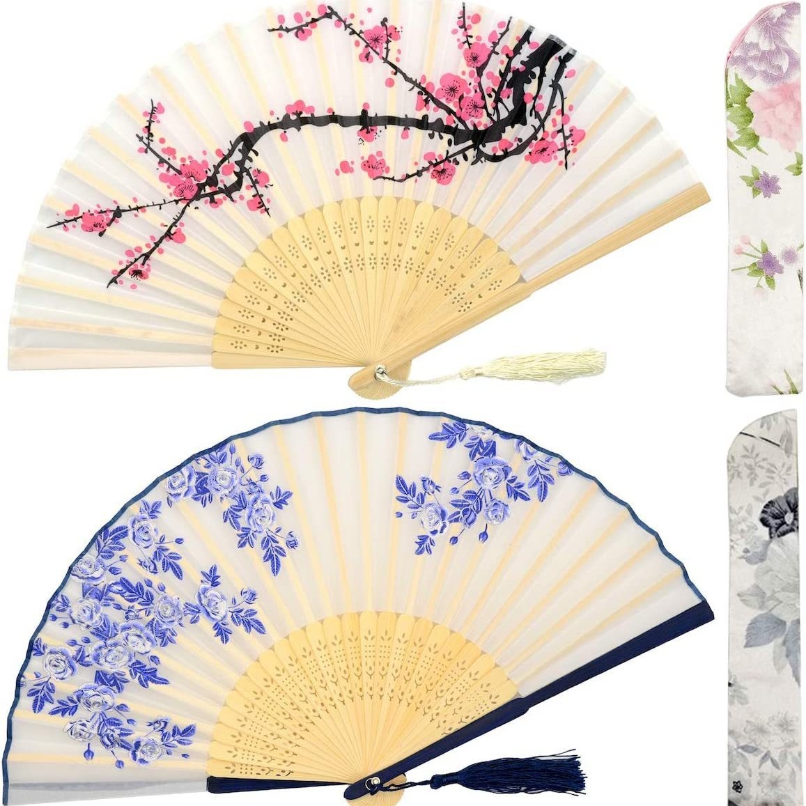 Ventilador estilo chino estilo antiguo estilo de las mujeres estilo japonés pequeño paño retro estilo de verano baile plegable clásico traje antiguo ventilador plegable