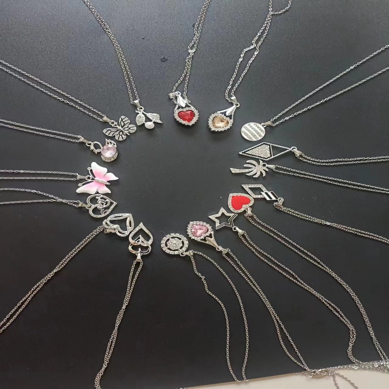 Korean style 100 kinds of exquisite pendants, fashionable versatile, casual and minimalist, cutting-edge micro inlaid_voghion.com