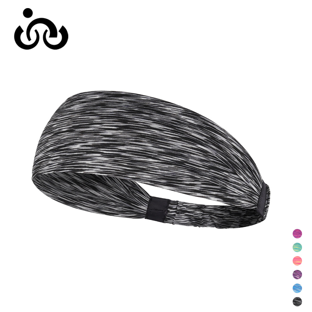 Summer sports hair band outdoor running fitness yoga sweat-absorbent hair band colorful men's and women's headscarf antiperspirant band