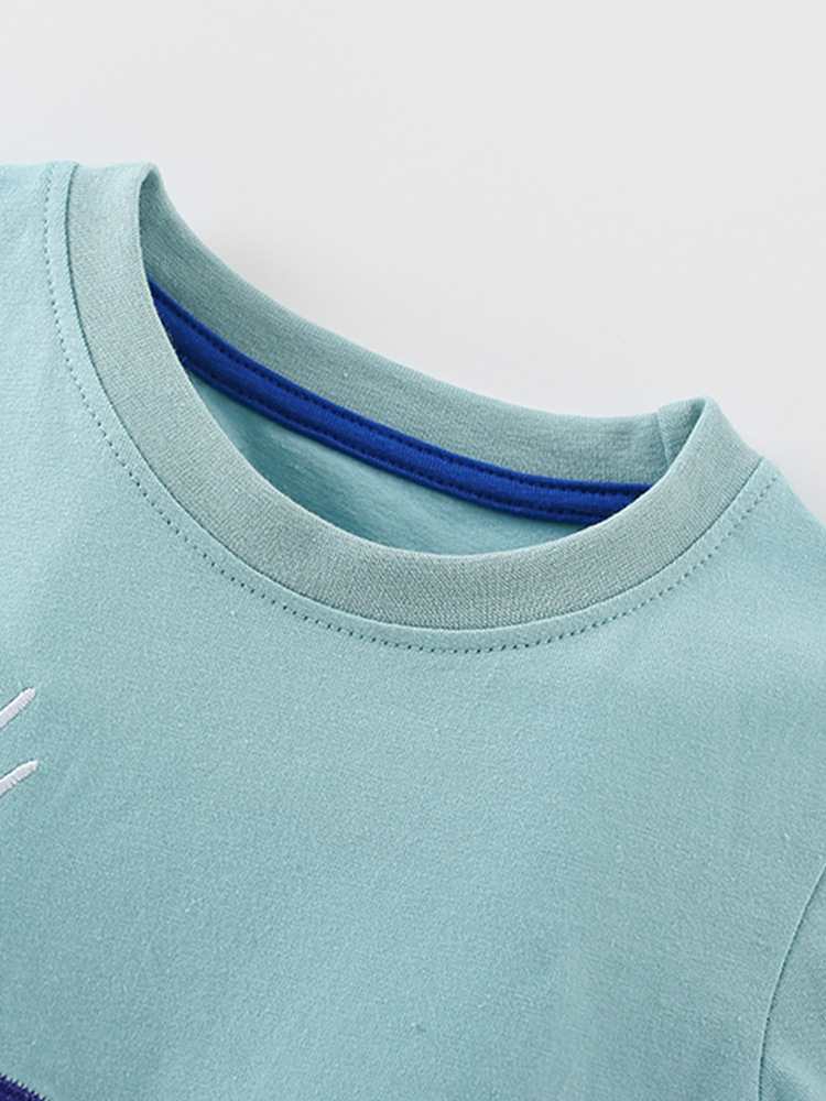 Malwee transfronterizo niño trajes de verano nuevos niños europeos y estadounidenses de manga corta camiseta de cuello redondo de dos piezas
