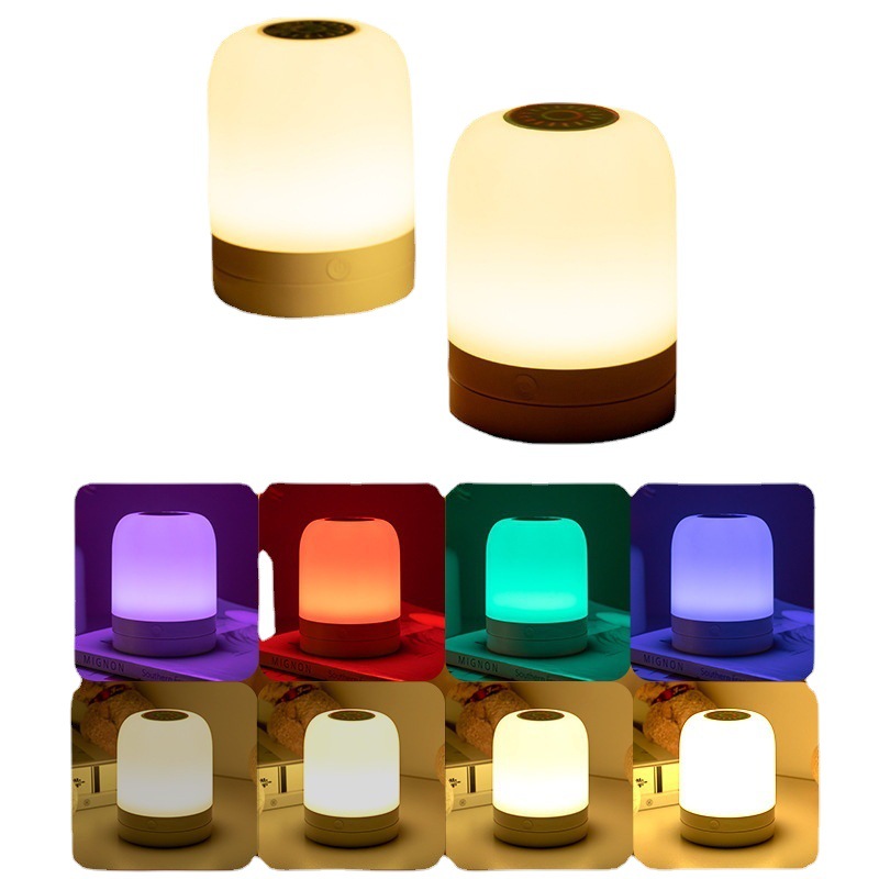 Fabbrica diretta nuova luce notturna atmosfera di ricarica USB lampada da comodino camera da letto luce notturna telecomando luce notturna touch_voghion.com