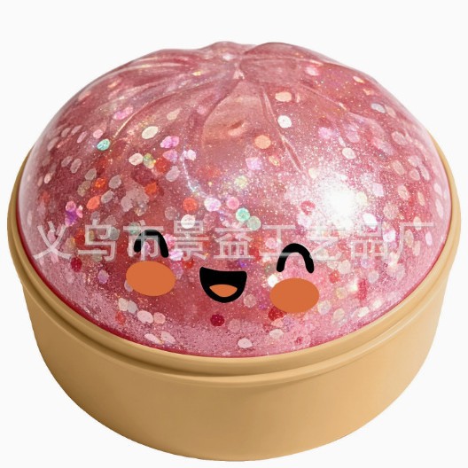 Transfronterizos raros bolos de brillo rosa, juguetes suaves y lindos, artículos de colección de compresión reducida brillante, bolos de compresión de compresión
