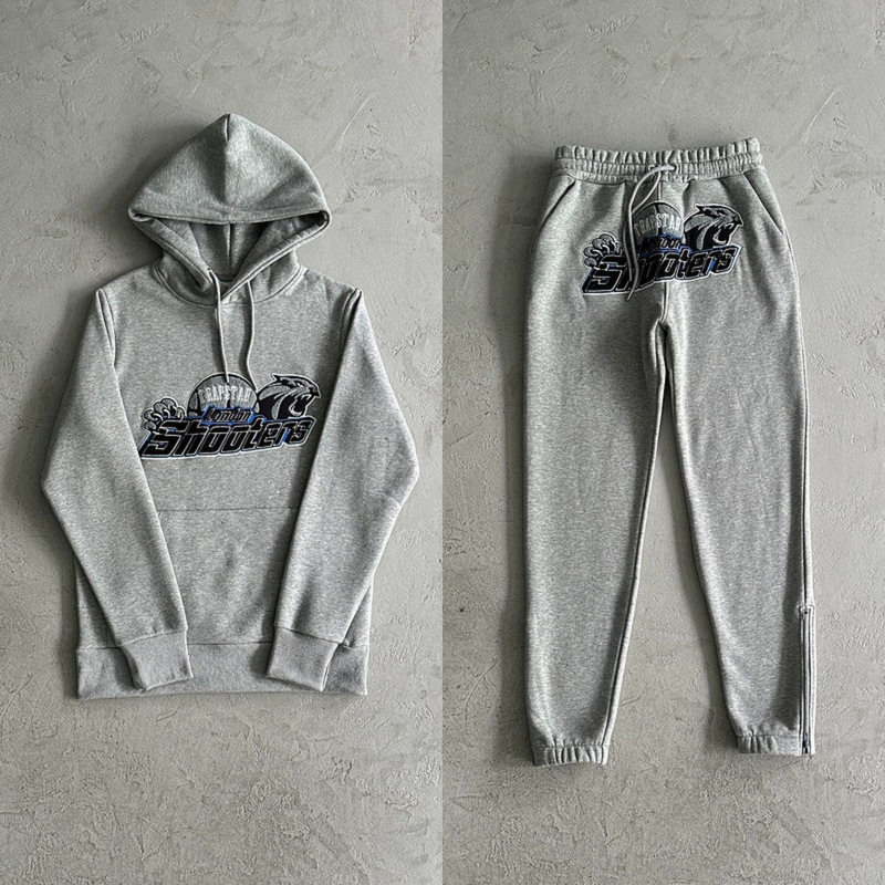 2025Trapstar スウェットシャツ スポーツウェア ジッパー ジャケット スーツ アーチ型文字刺繍 UKDRIPDRILL メンズ|undefined