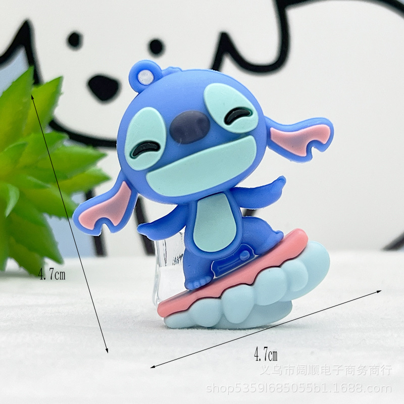 Llavero Stitch Llavero Colgante pequeño Etitch Llavero Stitch Colgante de muñeca Bolsa de coche Accesorios