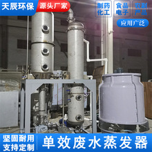 单效结晶蒸发器玻璃薄膜冷凝器 单效废水浓缩结晶器