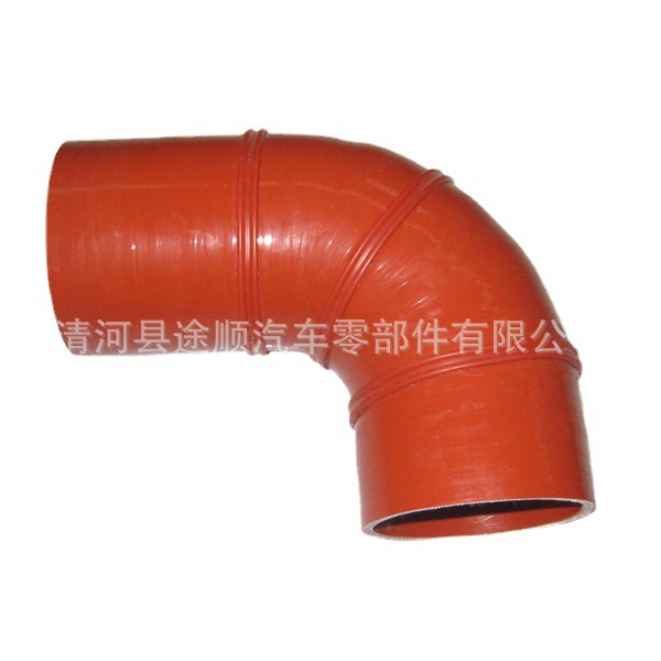 生产汽车增压器硅胶管4层夹布90度硅胶管厂家批发