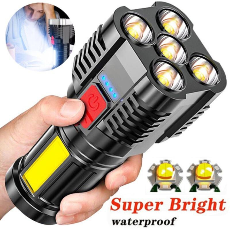 LED強光懐中電灯小屋外多機能cob作業灯USB充電携帯ミニ懐中電灯卸売り|undefined