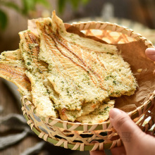 九月来食 海苔鳕鱼片青岛海鲜小吃烤鱼片零食即食小鱼干无防腐剂