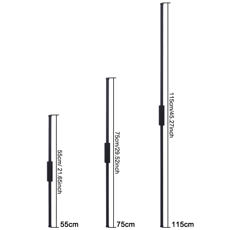 Interior LED minimalista lámpara de pared larga empaque dividido transfronterizo para sofá dormitorio sala de estar decoración del hogar