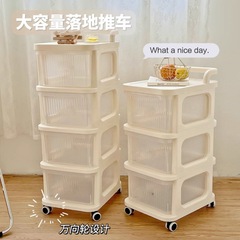 多功能小推車家用客廳宿舍零食置物架儲物架落地可移動防塵收納櫃