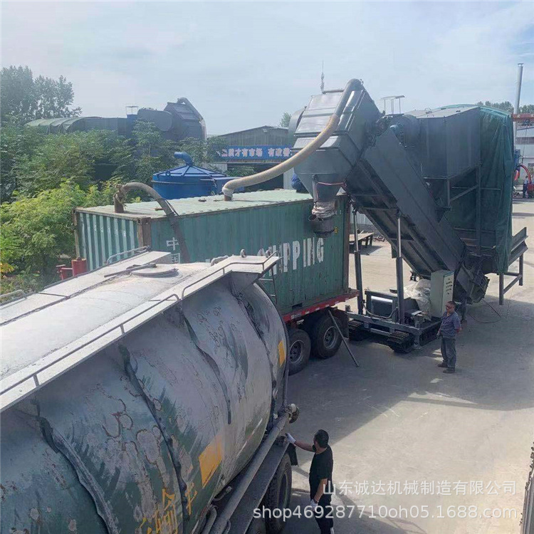 厂家石灰石粉气力吸料机 集装箱卸灰机搅拌站水泥装罐卸车机