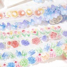 信的恋人PET胶带 琉璃半夏系列 ins梦幻玫瑰花卉手帐装饰素材贴画