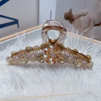 Новая высококачественная большая заколка для волос 13cm с полным цирконием для женщин с густыми волосами, заколка для волос, доступная роскошная элегантная заколка в форме акулы