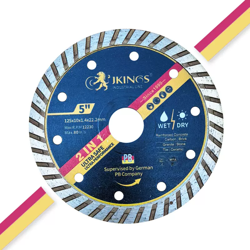 5寸金刚石锯片瓷砖陶瓷大理石切割片金刚石波纹超薄锋利耐用倒角