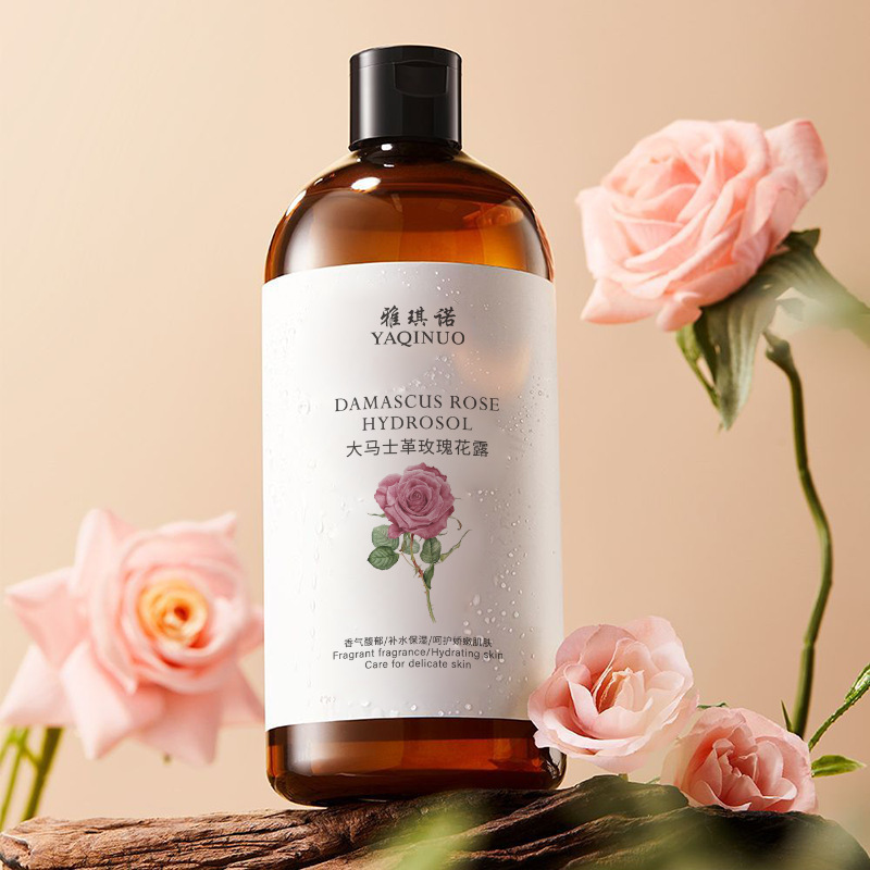Yakino Damascus Rose Hydrosol Toner Hydrating Moisturizing Delicate Pores Wet Compress Essence Water Skin Care Products