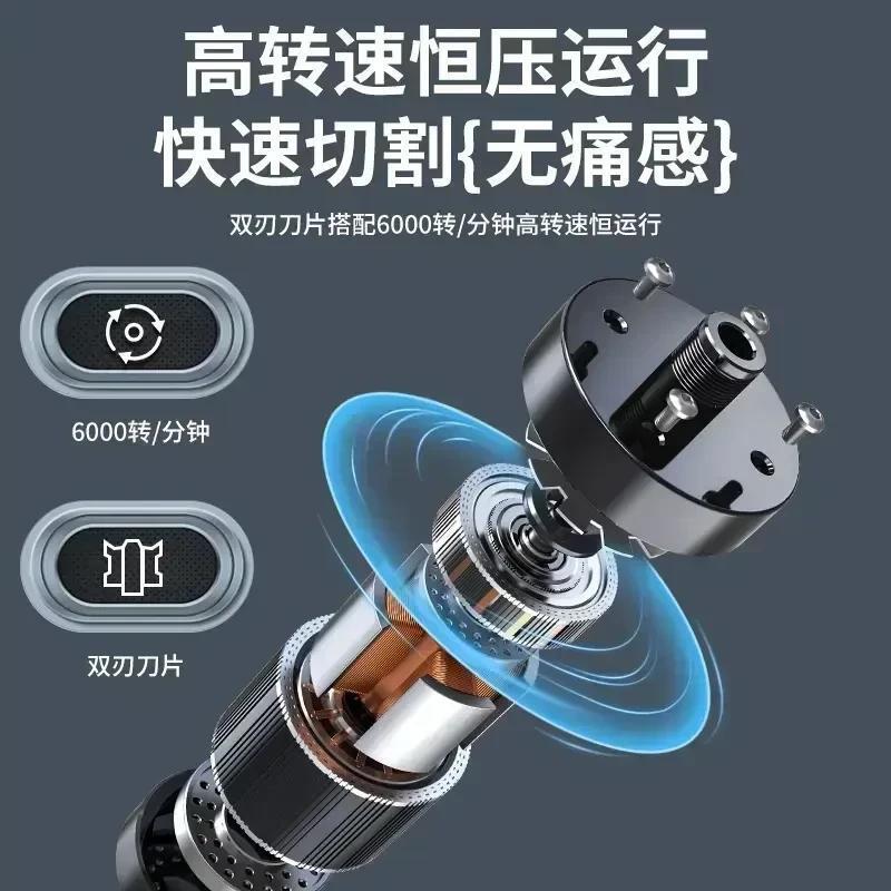 鼻毛修剪器电动剃鼻毛器便携式刮鼻子毛神器双刃刀头|undefined