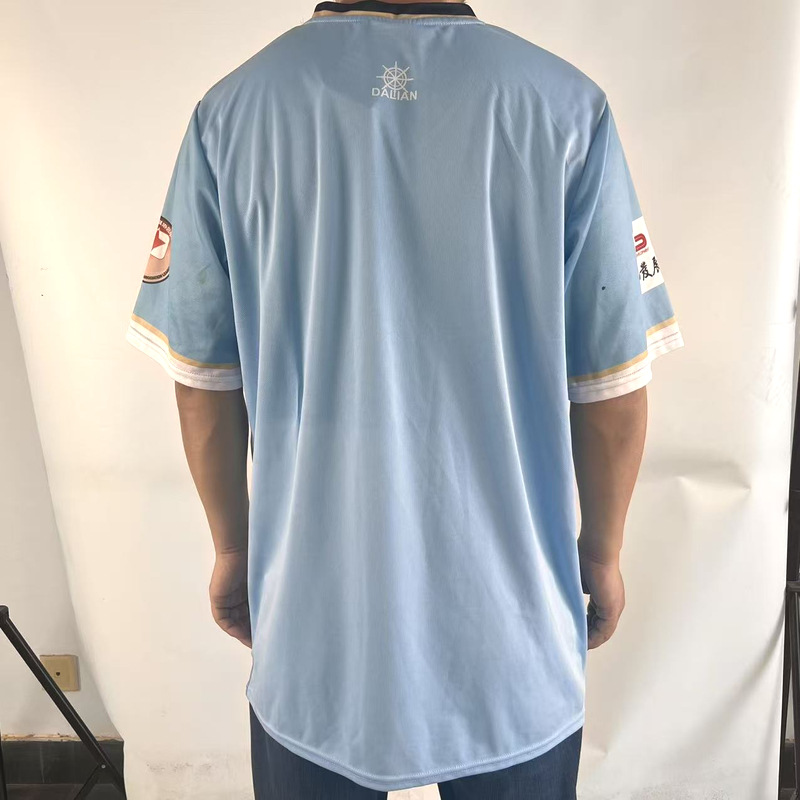 Impresión digital 3D de cuello en V ropa de fútbol transpirable Copa del Mundo deportiva camiseta de fútbol de manga corta