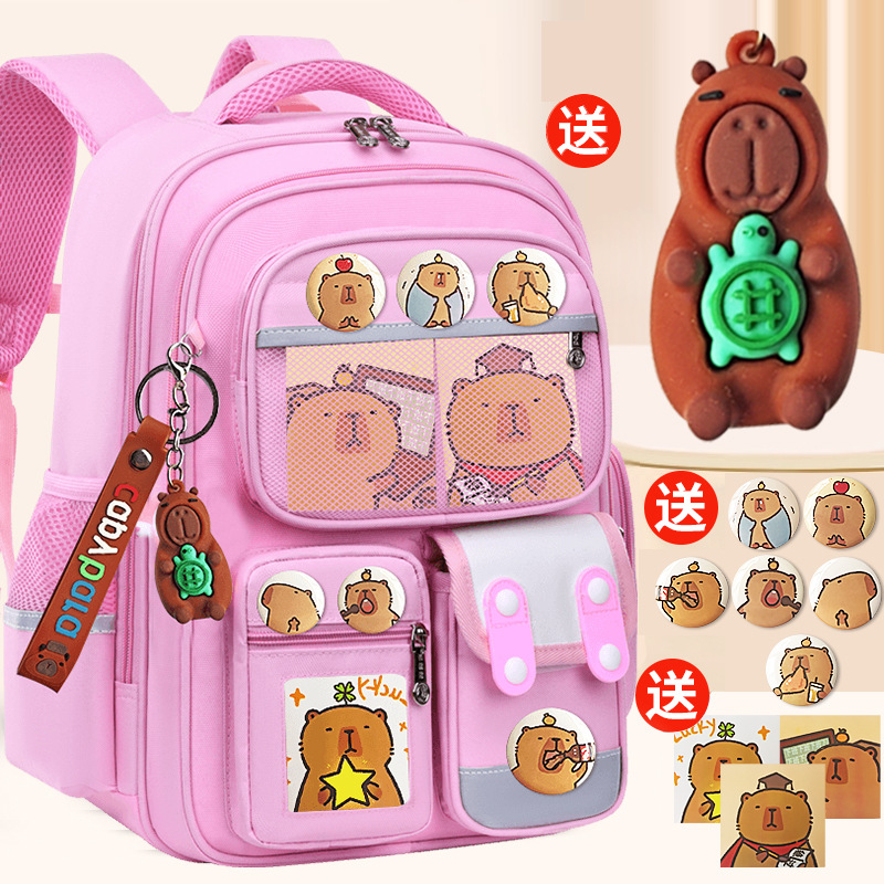 Mochila escolar para estudiantes de primaria niñas Grado 1 - 3 - 6 6 - 9 - 12 niños de 6 años de edad Mochila de hombro de luz infantil