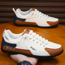 一脚蹬阿甘男鞋2025新款夏季透气防水防滑运动休闲黑色工作劳保鞋