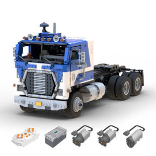 Cross-Border Moc-144890 1/17 Truck Assembly Model Dynamic Version/2043 Particle Number