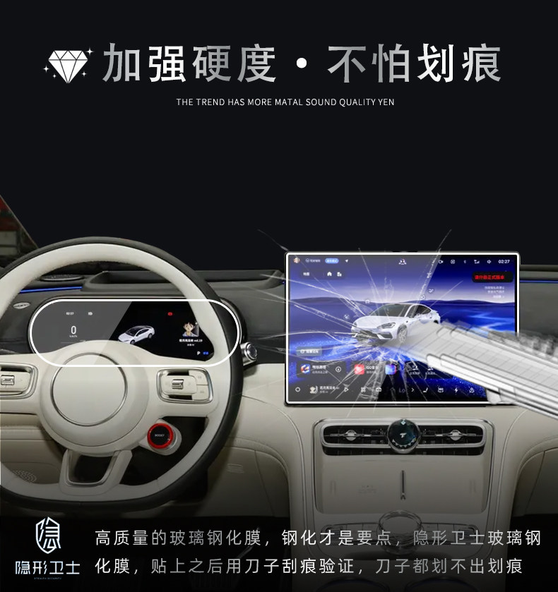 Suitable for Geely Galaxy TT central control navigation instrument interior display screen protection tempered film car accessories modification