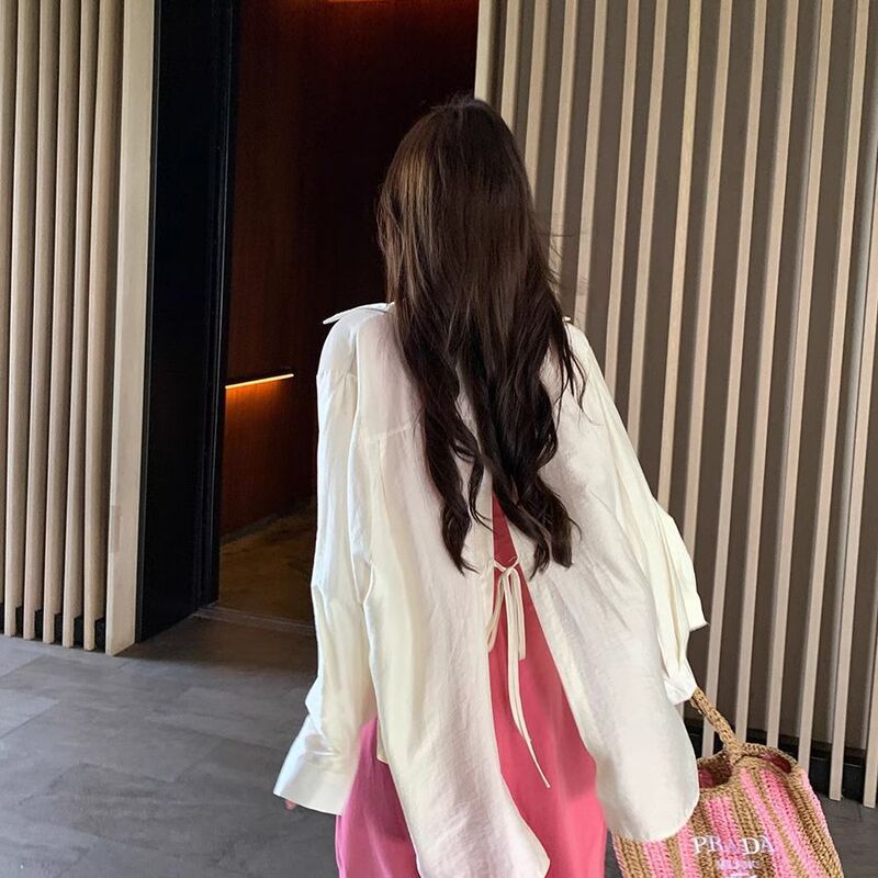 Back Slit Summer Thin Sun Protection Shirt for Women, Loose Multi-Color Summer Tops and Shirts