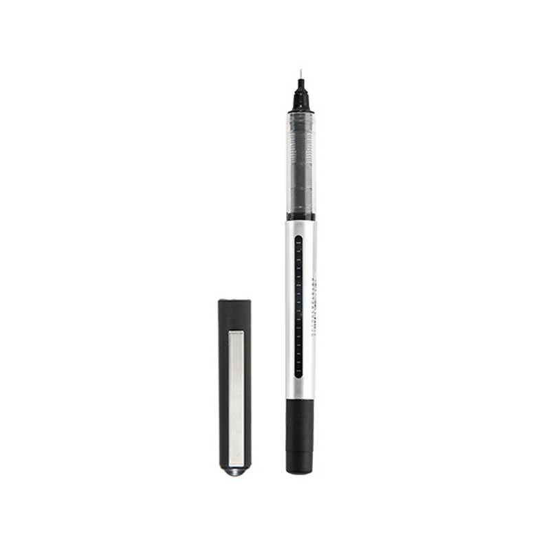 (2개) INS 학생 문구품 속건성 스트레이트 액체 볼펜 커스텀 로고 카본 0.5MM 시그니처 만년필 도매