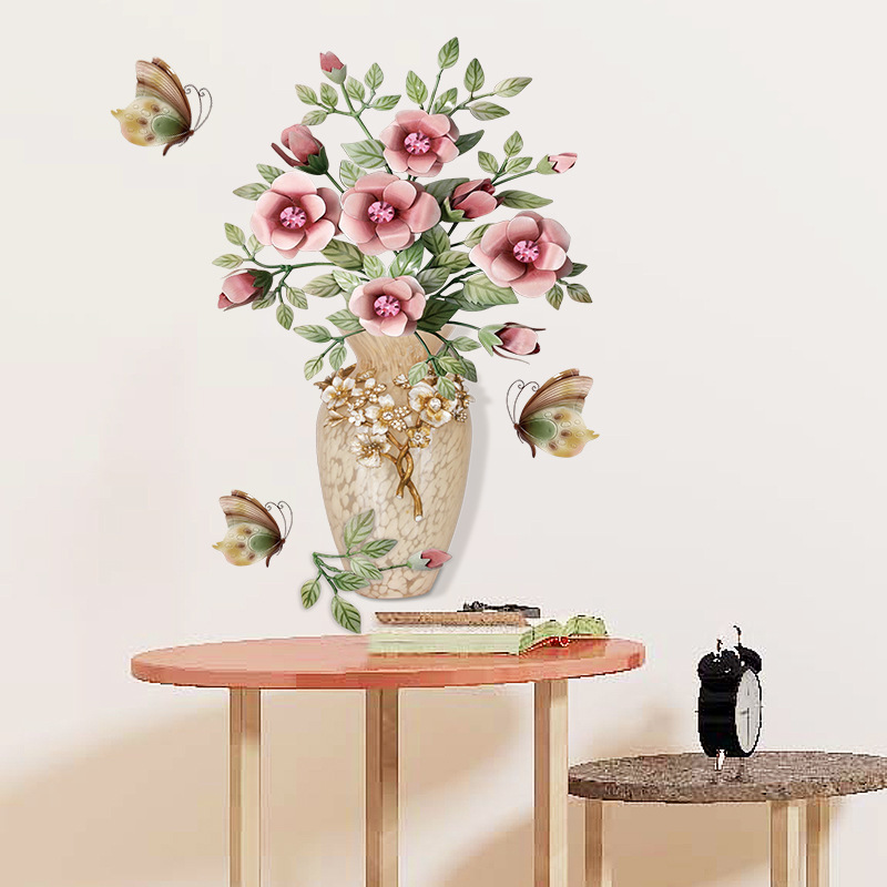 3d väggdekal vas för hallbord och sovrum inredning_voghion.com