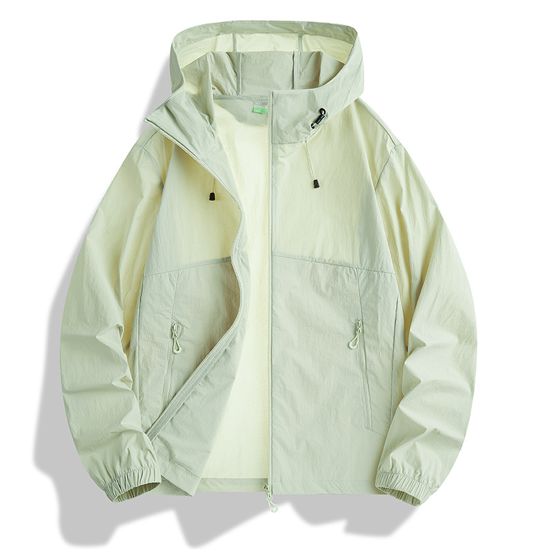 2026 New Men's and Women's Sun Protection Clothing Ice Silk Summer Thin UV Protection Mountaineering Clothing Sun Protection Jacket