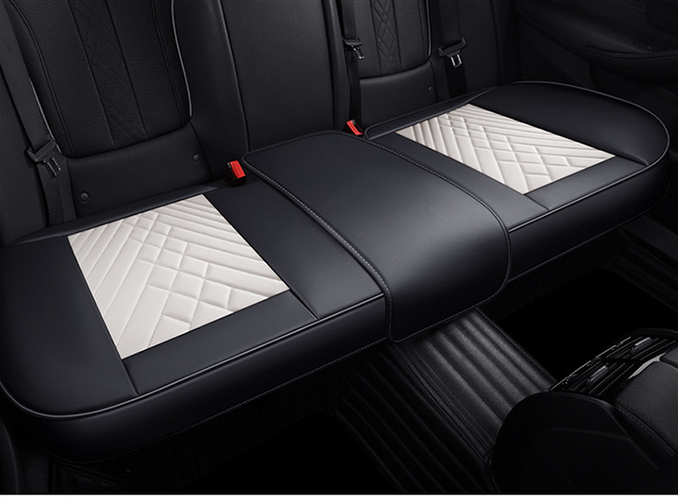 Cross-border delivery Napa leather car cushion four seasons universal breathable seat cushion non-slip three-piece set single seat fully surrounded
