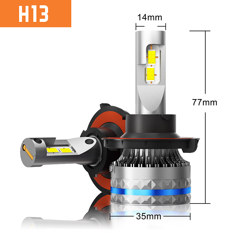 HAIZG nuevo coche LED faro C10 alta potencia 120W modificado lejos y cerca de la luz H7 H4 H11 coche faro