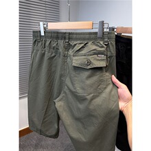 七分休闲裤男款夏季中年爸爸装宽松工装裤男士大码外穿大裤衩