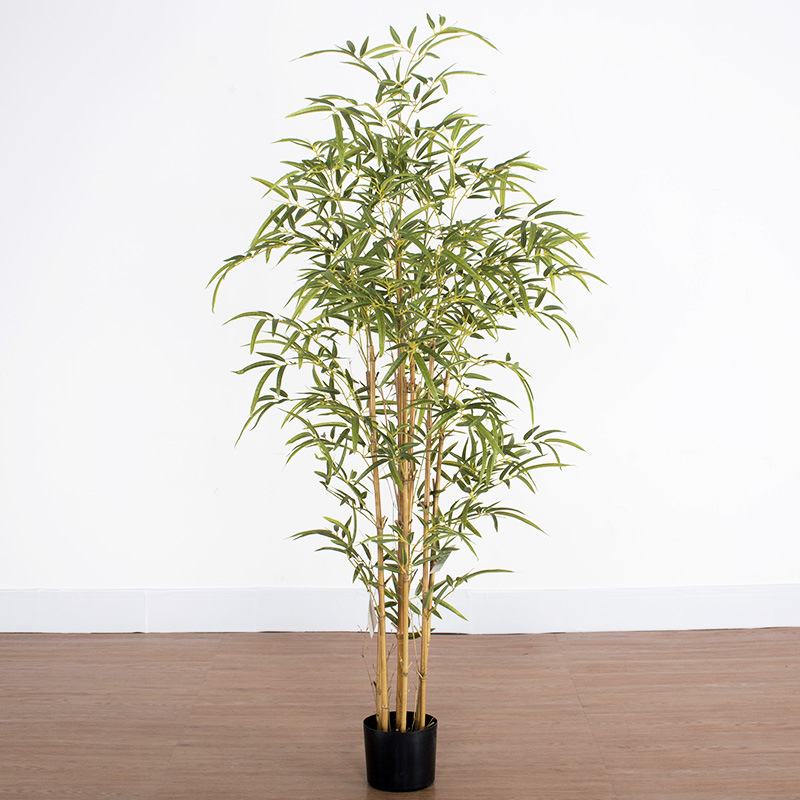 Escenografía de estilo nórdico Simulación de plantas verdes Plantas en macetas Centro comercial Simulación de decoración suave Plantas verdes falsas