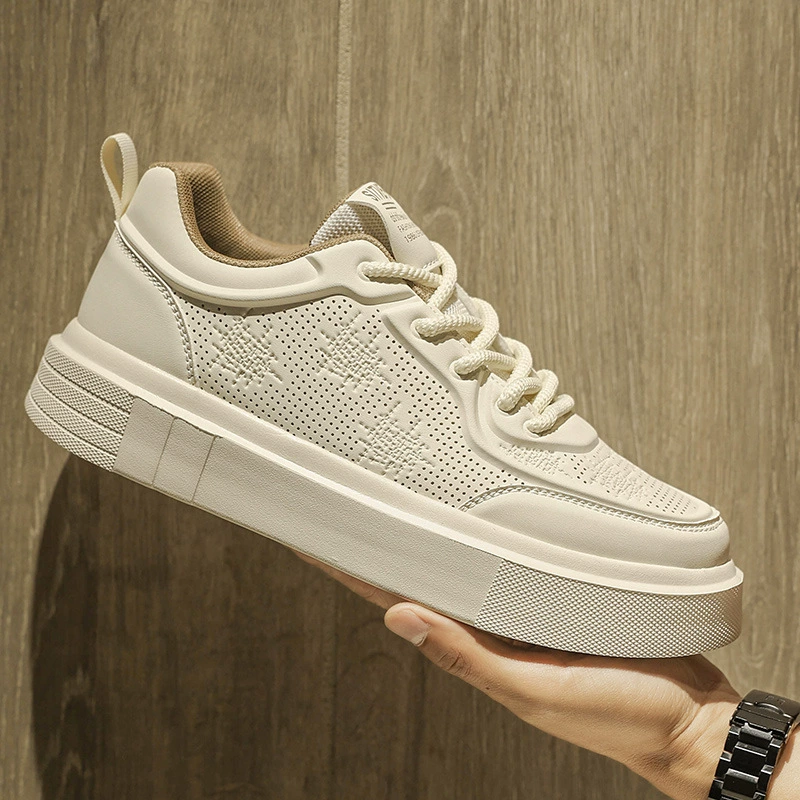 Summer breathable footwear, trend universal sneakers platform for leisure, cloth shoes